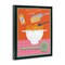 Stupell Industries Retro Italian Pasta Meal Floater Framed Canvas Wall Art Design by Jo Reid